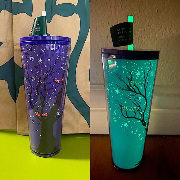 Starbucks Tree Glow in the Dark Cold Cup (24 oz) - Picture 1 of 5